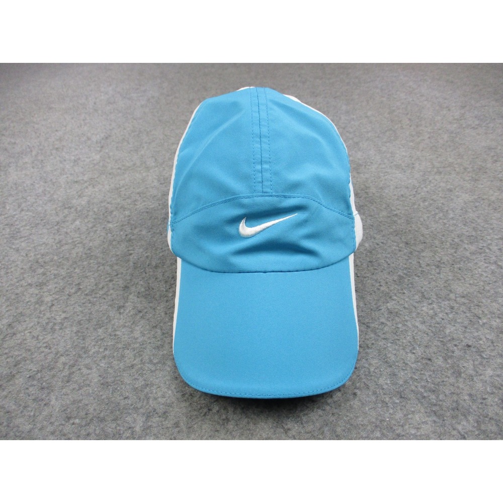 Nike Hat Cap Strap Back Mens Blue Featherlight Dri-FIT Running Tailwind 90s